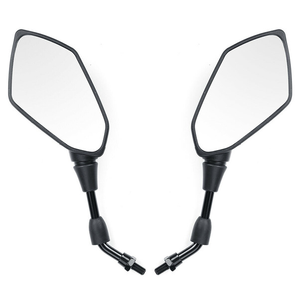 2pcs Motorcycle Rearview Mirror 360 Degrees Ratation 10mm Positive Thread Set