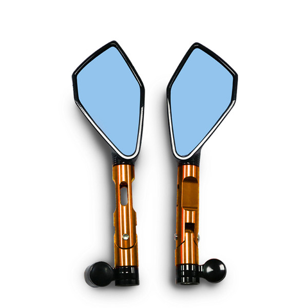 8/10mm Motorcycle CNC Rear View Parts Pair Street Sports Side Aluminum 110*60mm With bolts