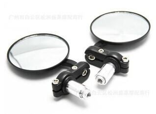 Free shipping Motor Bike Motorcycle Mirror Black Billet Bar End Mirror Rearview Mirror moto Side Mirrors motorcycle accessories