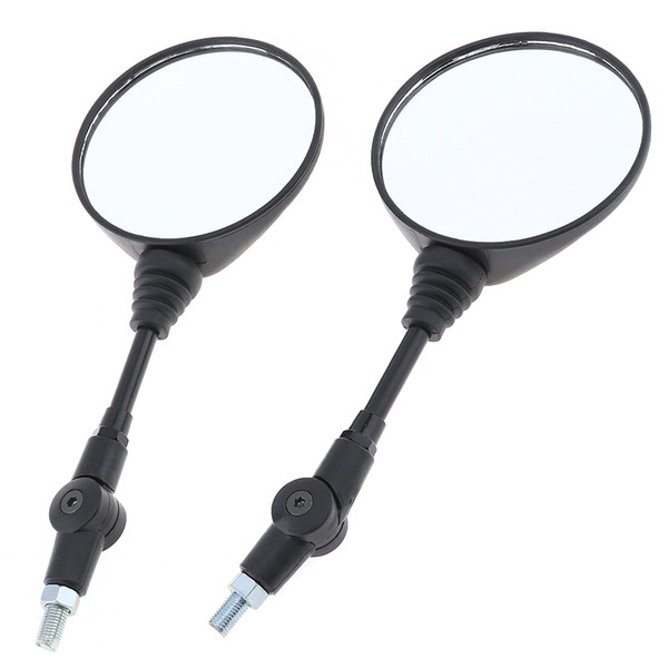 2pcs 10mm Modified Plated Motorcycle Rearview Mirror for Yamaha Honda Suzuki MFF_20R