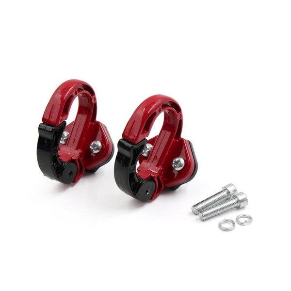 uxcell a17041200ux1237 2Pcs Universal Aluminum Alloy Motorcycle Hanger Hook Bag Holder Red Black, 2 Pack
