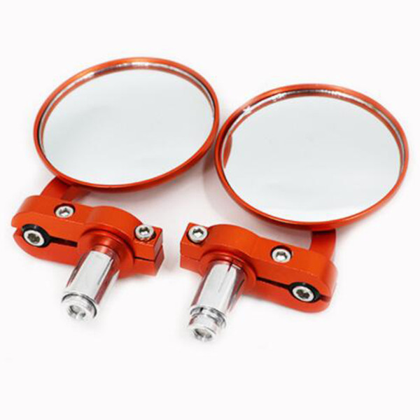 1 Pair handlebar Moto Side Mirror Motorcycle Rearview Mirrors 80mm Universal Mirrors Aluminum alloy Side & Accessories