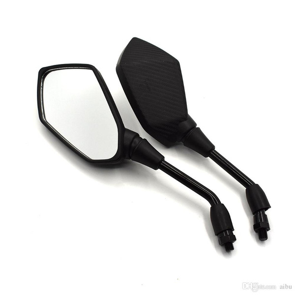 For Universal 10mm M10 Motorcycle Rearview Mirrors Black Scooter Side Mirror FOR Piaggio vespa honda dio vespa gts msx125 honda pcx