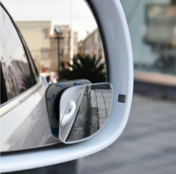 Small Round Mirror 2pcs/set Car Accessories Car Rearview Mirror Blind Spot Wide-angle Lens 360 degree Rotation Adjustable