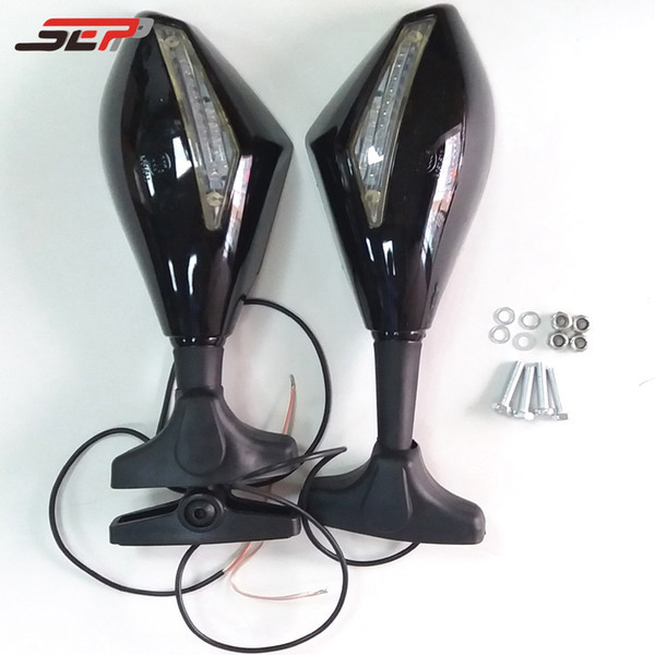 Motorcycle Rearview Mirror with turning light For YAMAHA TZR250 3XV FZR250R FZR400 MAX500 XJ6R FZ6 FZ6R YZF600R YZF1000R ZG1400