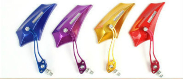 Universal 8mm/10mm Screw Model Universal Motorcycle Rear view Side Mirror Beautiful Paint Cover Aluminum Handle