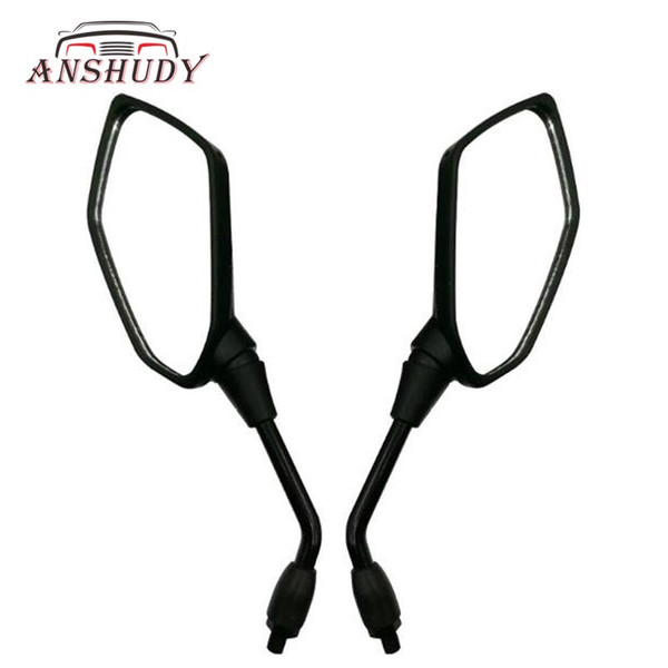 Universal 8mm 10mm Motorcycle Rearview Mirror Motocross ATV Off-road Dirt Pit Bike Motorbike Side Mirror Sports Clear Glass Lens