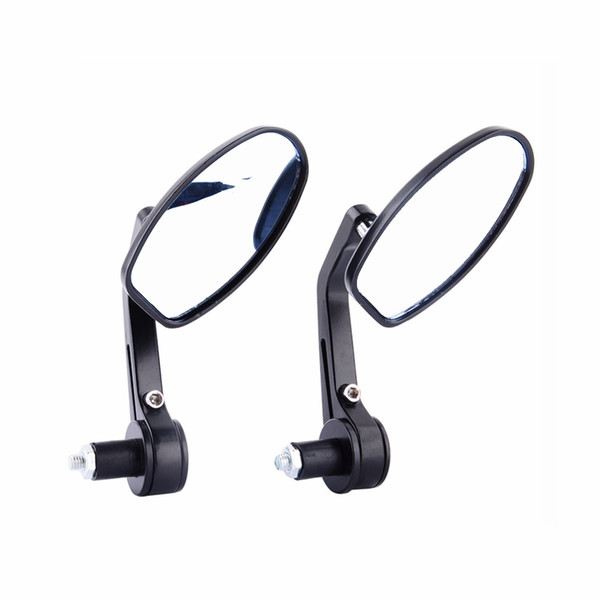 Universal Motorcycle Oval Mirrors Rear View Handle Bar Screw End Rearview Side Mirror for BMW Ducati Aprilia Cafe Racer