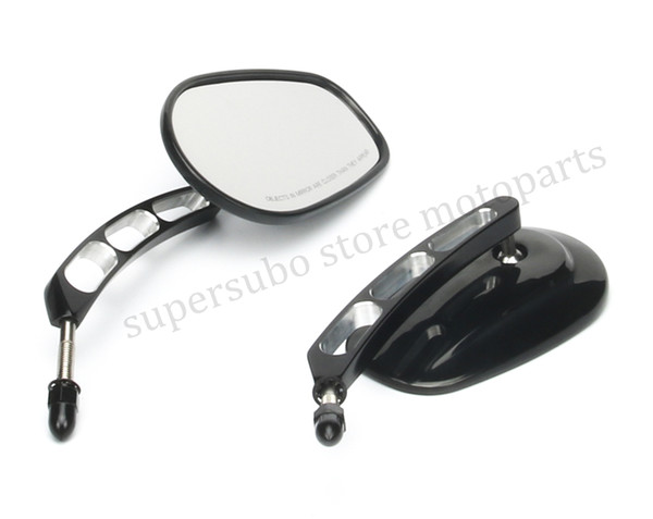 Motorcycle accessories Black Rear View Mirrors For Harley Touring Road King Glide Softail 2010-2016