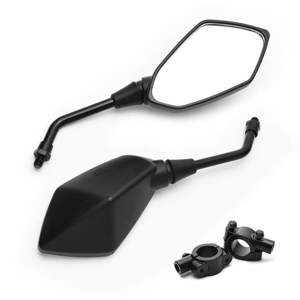 Universal Hawk-eye Motorcycle Convex Rear View Mirror - with 10mm Bolt, 7/8