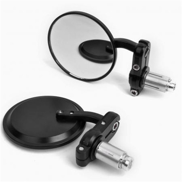 2016 360 Adjustable mirrors 22mm HANDLE BAR END MIRRORS MOTORCYCLE MIRROR BLACK MOTORCYCLE END BAR MIRROR