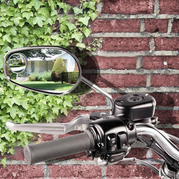 A Pair Motorcycle Auto Blind Spot Mirror Rear View Mirror 360 Degree Adjustable Mirror Accessories for car