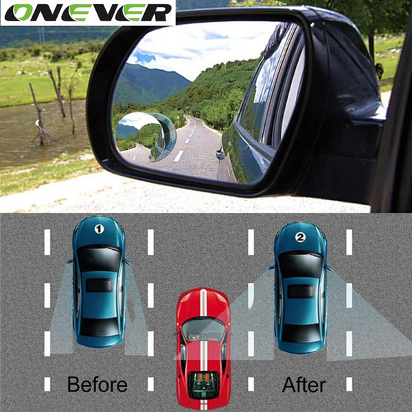Clear Car Rear View Mirror 360 Rotating Safety Wide Angle Blind Spot Mirror Parking Round Convex Auto Exterior Accessories