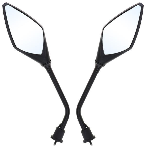 2pcs Black Motorcycle LED Turn Signals Rearview Sport Bike Mirrors for Motorcycles MFF_20U