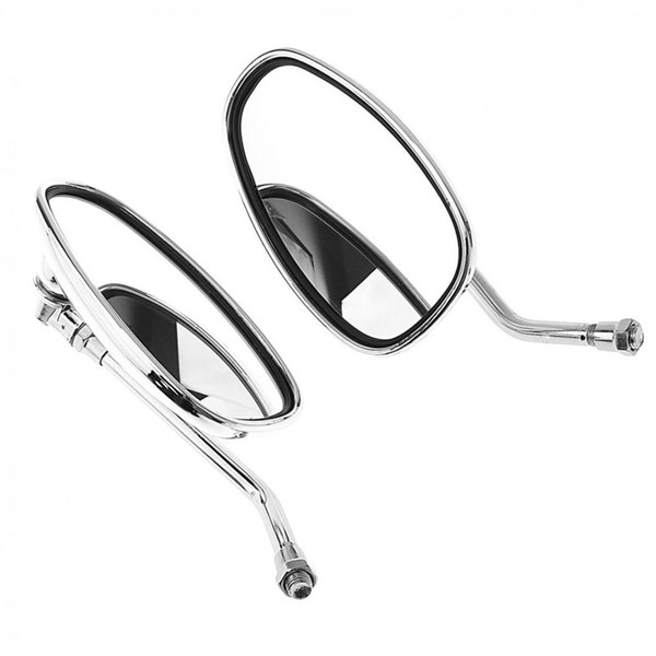 Motorcycle Mirror 10mm Modified Plated Motorbike E-Bike Mirror Motorcycle Rearview Back Side Mirrors for Moto