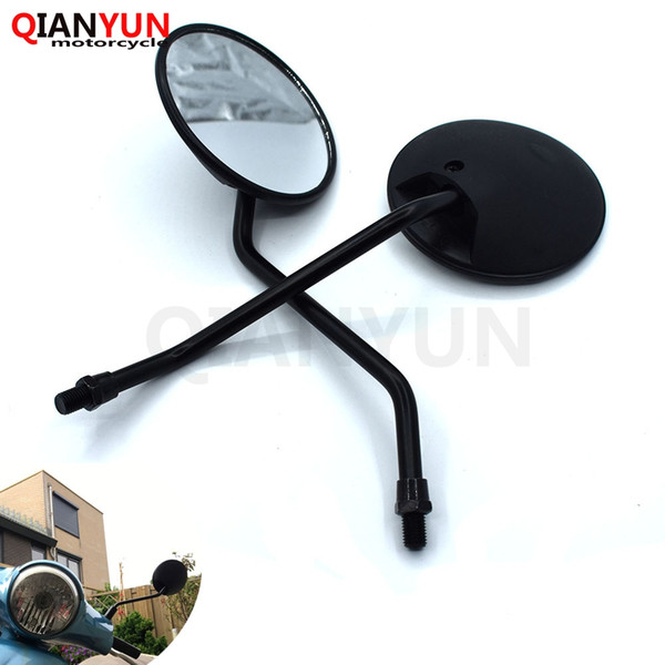 Universal motorcycle rearview mirror 10mm motorcycle rearview mirror For Yamaha FZ6 FAZER FZ6R FZ8 FZ1 FAZER XJ6 MT07 FZ07 Black