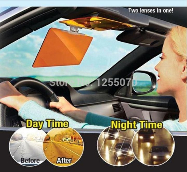 TV Recommended Day Night Car Clear Vision Visor Dazzling View Day and Night Anti-vertigo Mirror Solar Panels Dazzling order<$18no track