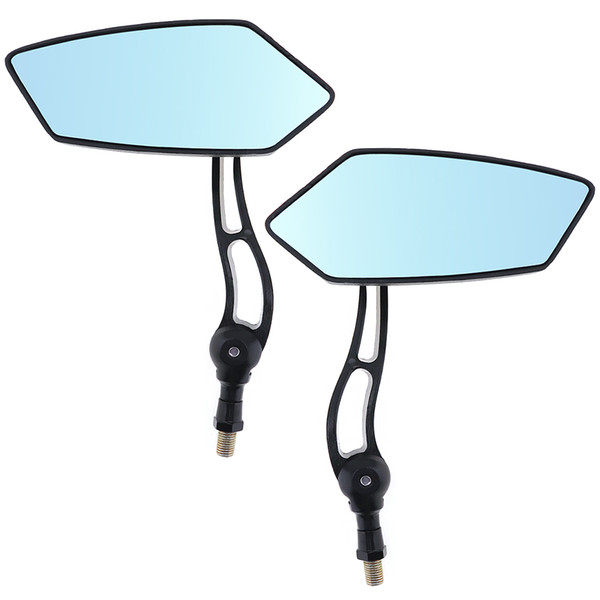 2pcs 10mm Modified Plated Universal Motorcycle Rearview Mirror Side Mirrors for Motorcycle MFF_20N