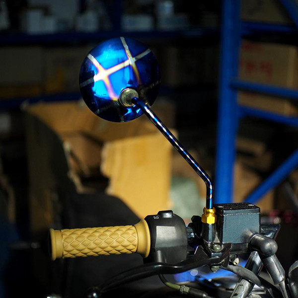 Motorcycle Modified Rearview Mirror Stainless Steel Burning Motorcycle Modification Accessories