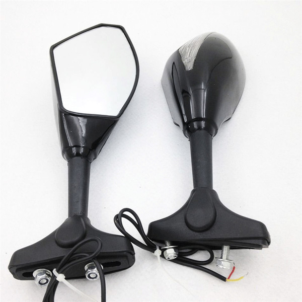 New urn Signal Integrated Mirrors Black For KAWASAKI ZX10R 2004-2007, ZX-12R 2000-2006, ER-6F 2005-2008, Z750S 2005-2006,Ninja 500 1994-2008