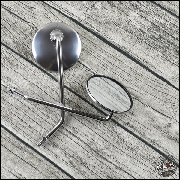 Positive thread 10mm vintage motorcycles Rearview mirrors round stainless steel rearview mirrors for motorcycles
