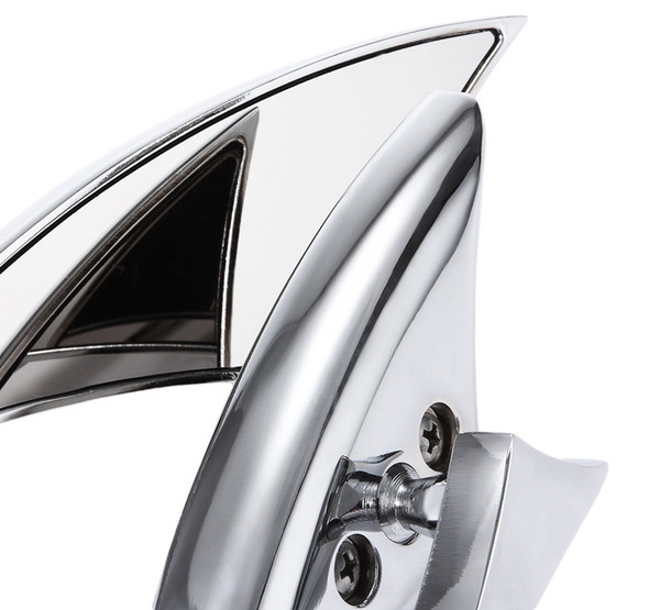 Universal SF-015 Motorbike Scooter Rearview Mirrors Pair Aluminium Alloy Twisted Flame Rearview Mirror Motorcycle Backup Mirror