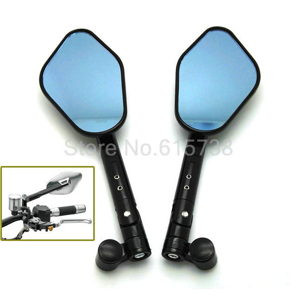 BLACK Universal Motorcycle Mirrors motorbike moto CNC Rearview side Mirror Aluminum For honda yamaha Kawasaki Suzuki Ducati