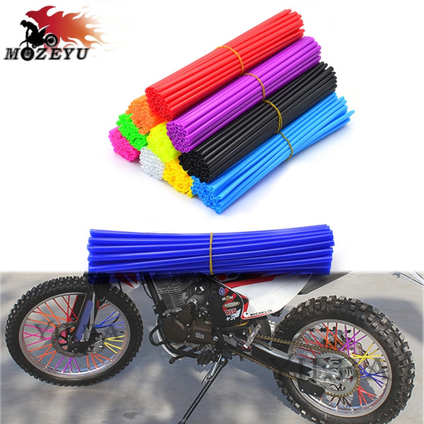 72pcs Universal Moto Dirt Bike Enduro Off Road Wheel RIM Spoke Skins Covers FOR HUSQVARNA TC 65 85 CR125 CR300 WR125 WR300 TC250