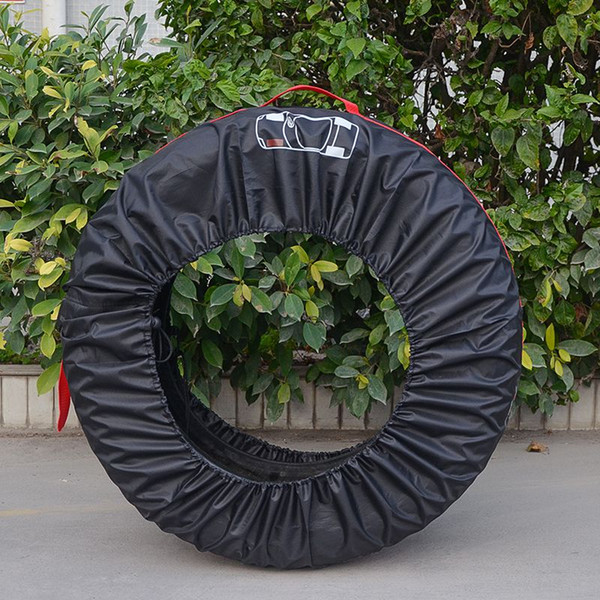 4pcs/set Spare Tire Cover Car Tires Storage Bag Car Tire Accessories Vehicle Wheel Protector spare cover accessories