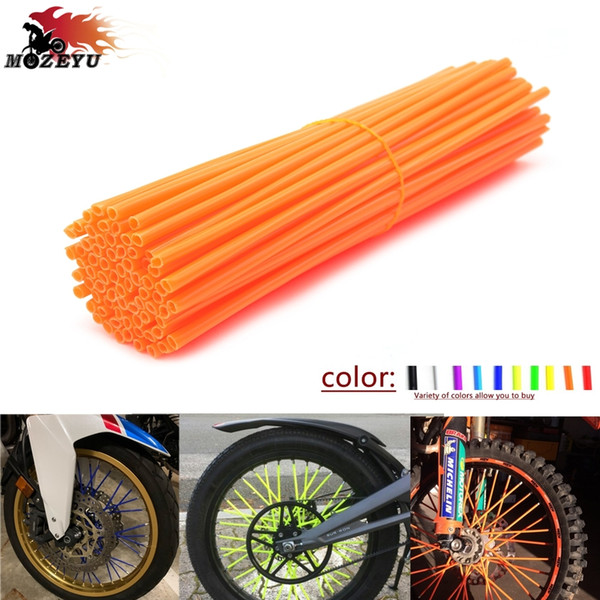 72pcs Universal Moto Dirt Bike Enduro Off Road Wheel RIM Spoke Skins Covers For 300 450exc 250f 125sx 250 exc