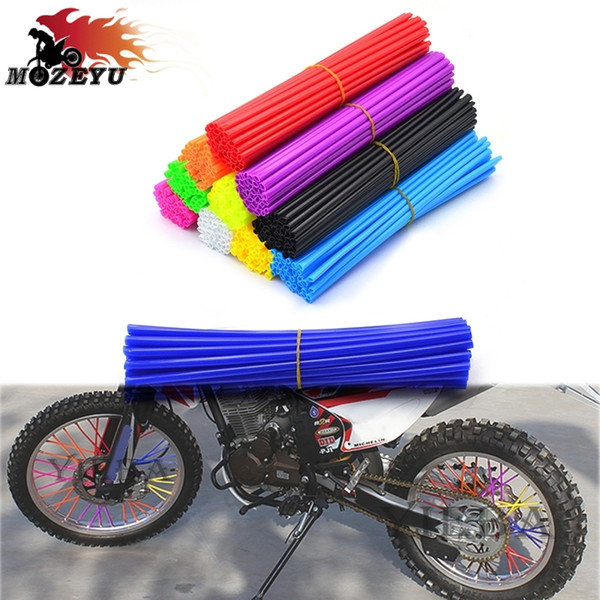 FOR YAMAHA SEROW225/250 XG250TRICKER TY250R125 /L 72pcs Universal Moto Dirt Bike Enduro Off Road Wheel RIM Spoke Skins Covers