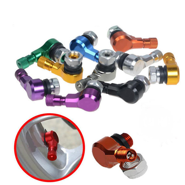 1Pair Motorcycle Wheel Tire Valve Stems Caps Universal Aluminum Alloy Tire Valves Motor Accessories