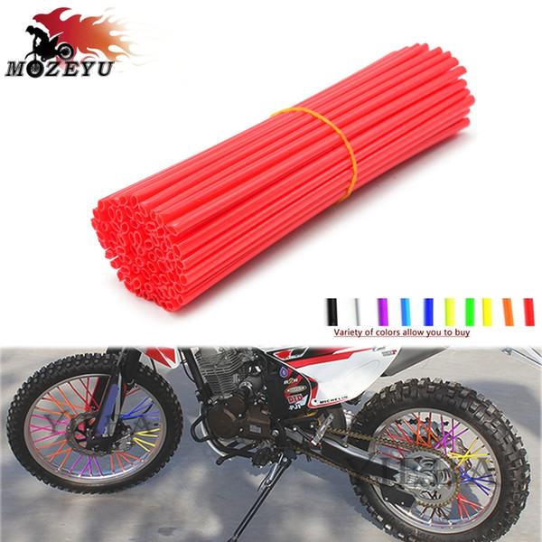 72pcs Universal Moto Dirt Bike Enduro Off Road Wheel RIM Spoke Skins Covers FOR CRF 250R 450R CRF250X CRF450X CRF450RX