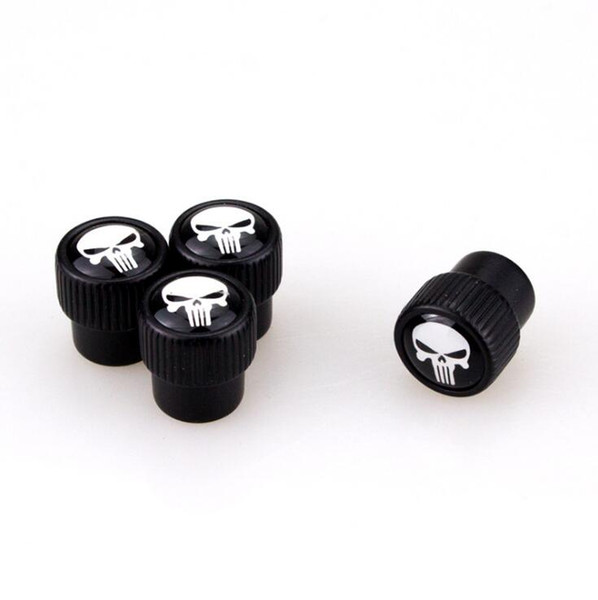 High Quality Big round head Car Tyre Tire Wheel Stem Air Valve Cap Tire valve caps Long Tooth skull head crossbone skull earth basketball