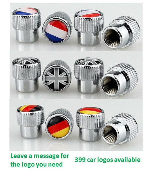 Silver Big round head Car Tyre Tire Wheel Stem Air Valve Cap Albania Puerto Rico Swiss Albania China Italy Sweden France Russian USA UK flag