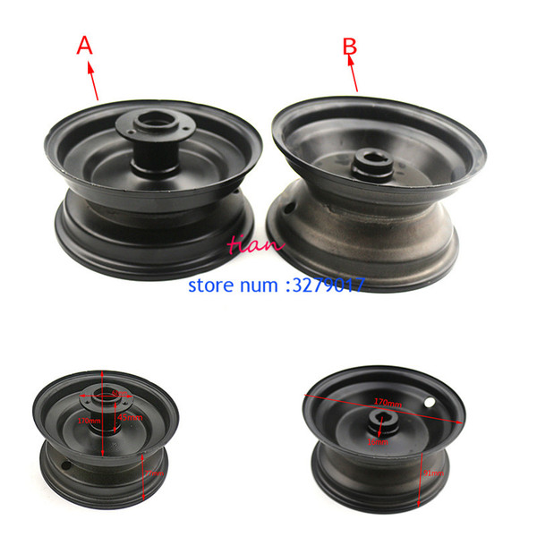 6 inch rims front and rear wheel hub accessories use 145/70-6 tyres tires for 50cc 110cc ATV Go Kart Buggy Razor Scooter