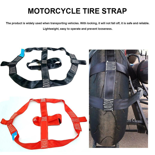 Motorcycle Tire Bundle Strap Vehicle Binding Straps Fixing Strap Fastening Rear Wheel Straps Motorcycle Tire Accessories