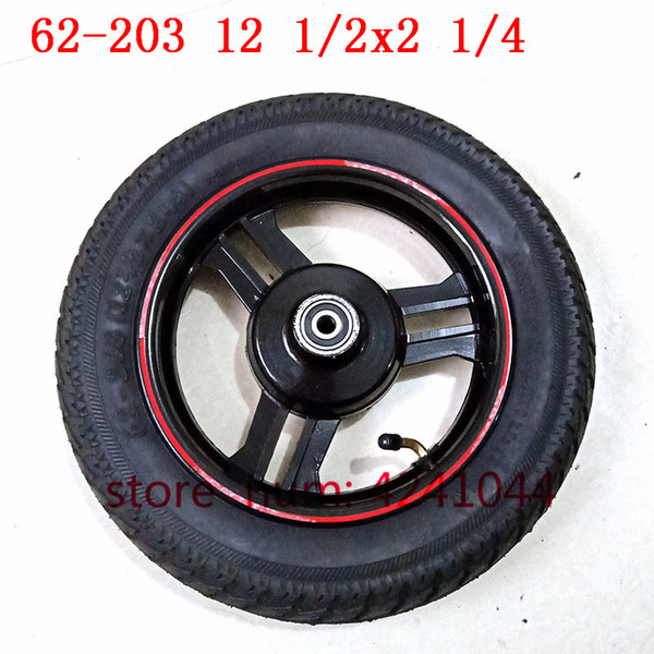 12inch wheel hub rim electric scooter folding electric bicycle tire and tube Explosion-proof tyre 12 1/2x2 1/4 wheels