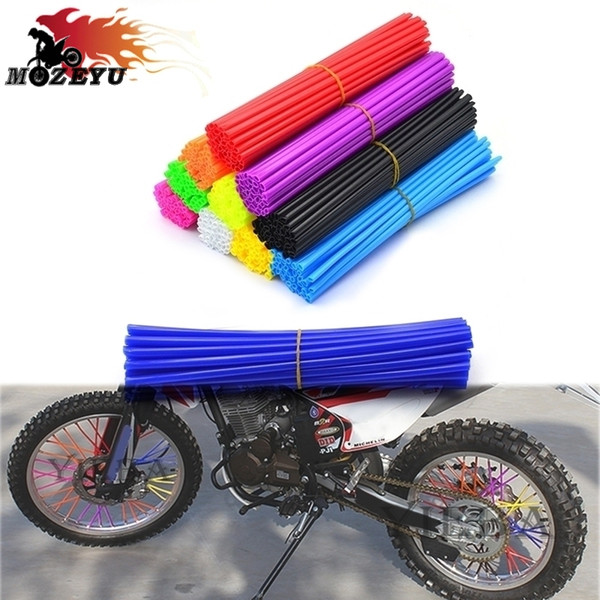 72pcs Universal Moto Dirt Bike Enduro Off Road Wheel RIM Spoke Skins Covers FOR CRF150F CRF230F SL230 XR230 XR250 CRM250R