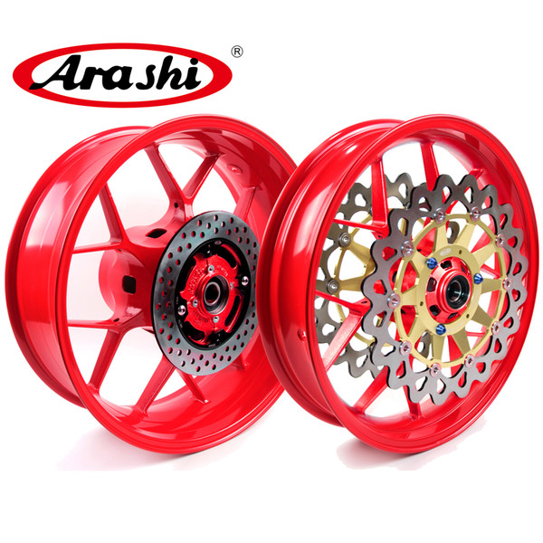 Arashi For Honda CBR1000RR 2006 - 2016 Front Rear Wheel Rim Kit CBR 1000 RR CBR1000 Red 2009 2010 2011 2012 2013 2014 2015