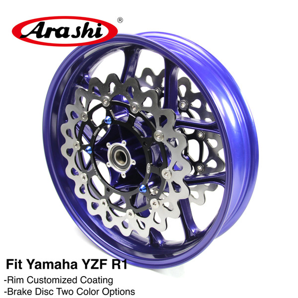 Arashi For Yamaha YZF-R1 2015 2016 2017 Front Wheel Rim Brake Disc Disk Rotor Motorcycle Accessories YZF R1