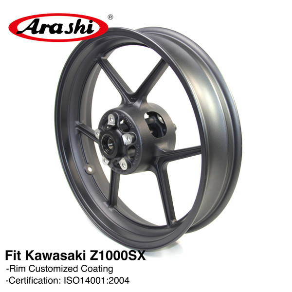 Arashi Front Wheel Rim For Kawasaki Z1000SX 2009 2010 2011 Z 1000 SX Z1000 1000SX Motorcycle CNC Aluminum ER6N Ninja ZX-10R Z750 Z800