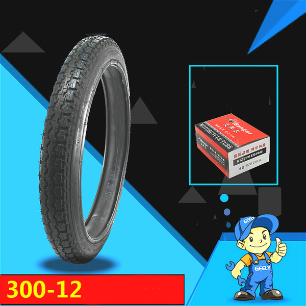 Motorcycle Parts 3.00-12 300-12 Motorcycle Motorcycle, Tricycle Tire Thicker 6 Tire Parts, Super Wear-Resistant, Super Toughness