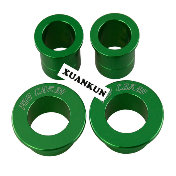 KX125 / 250 / KXF Kawasaki Motorcycle Front and Rear Hub CNC Shaft Sleeve / Spacer