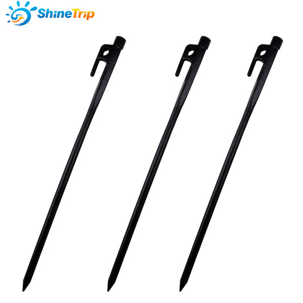 Cross Border Export Outdoor Strengthen Rough Cast-iron Tent Nail Beach Snow Stake Awning Steel Nail Forging 40 Cm