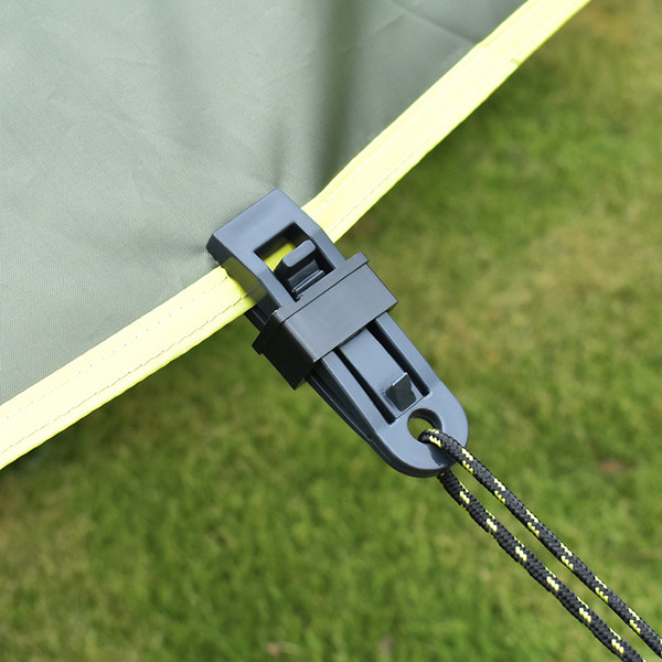 Tent Additional Pull Point Retaining Clip Outdoor Camping Awning Hook Large Size Tent Clamp Wind Proof Zone Barb Clip