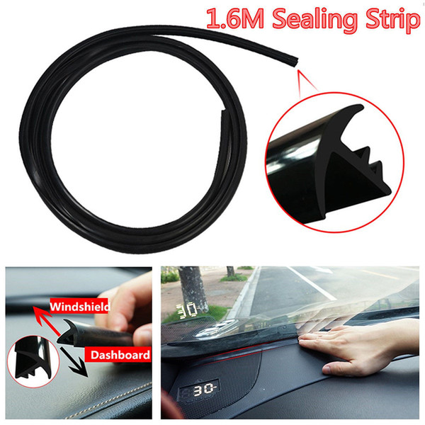 Waterproof Rubber Auto Dashboard Windshield Sealing Strip soundproof 1.6m -SK87