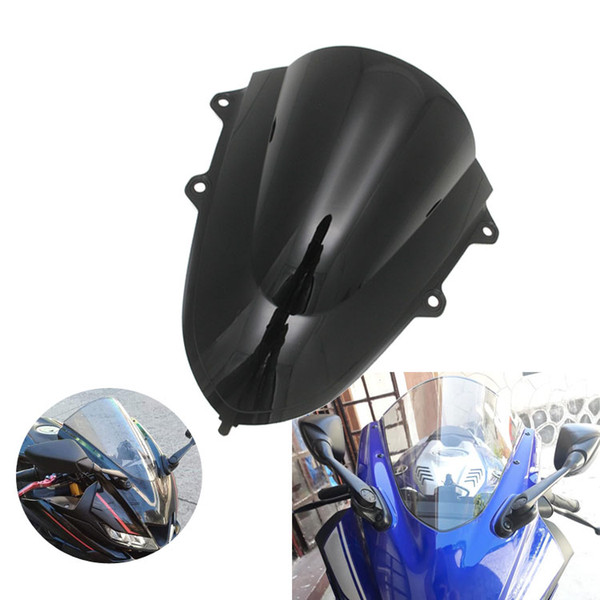 Motorcycle Windshield Windscreen Double Bubble Wind Screen Deflector Visor Viser For Yamaha YZF R15 V3 2017-2019