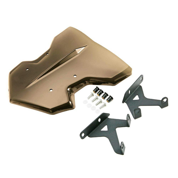 Motorcycle Windshield Windscreen Wind Shield Screen Mounting Bracket for Yamaha MT-09 FZ-09 FZ MT 09 MT09 FZ09 2017-2019(Brown)