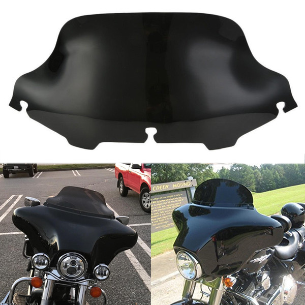 8 inch Wave Motorcycle Universal Windscreen Windshield For Harley Touring Electra Street Glide FL 1996-2013